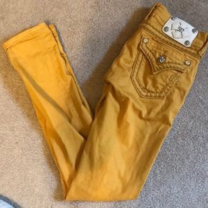 Miss me mustard colored jeans size 25